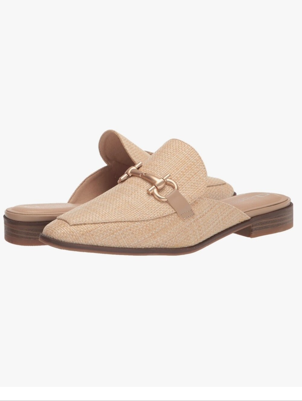 CL By Laundry Score Mule Slip On Buckle Flat Tan NWT 6